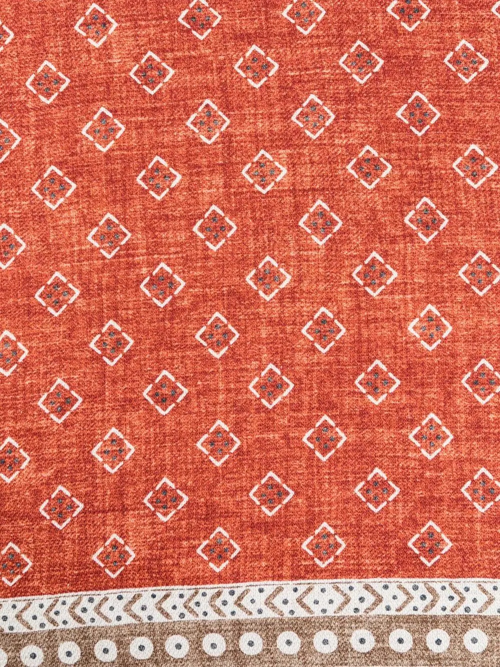 silk geometric-pattern pocket square - 3
