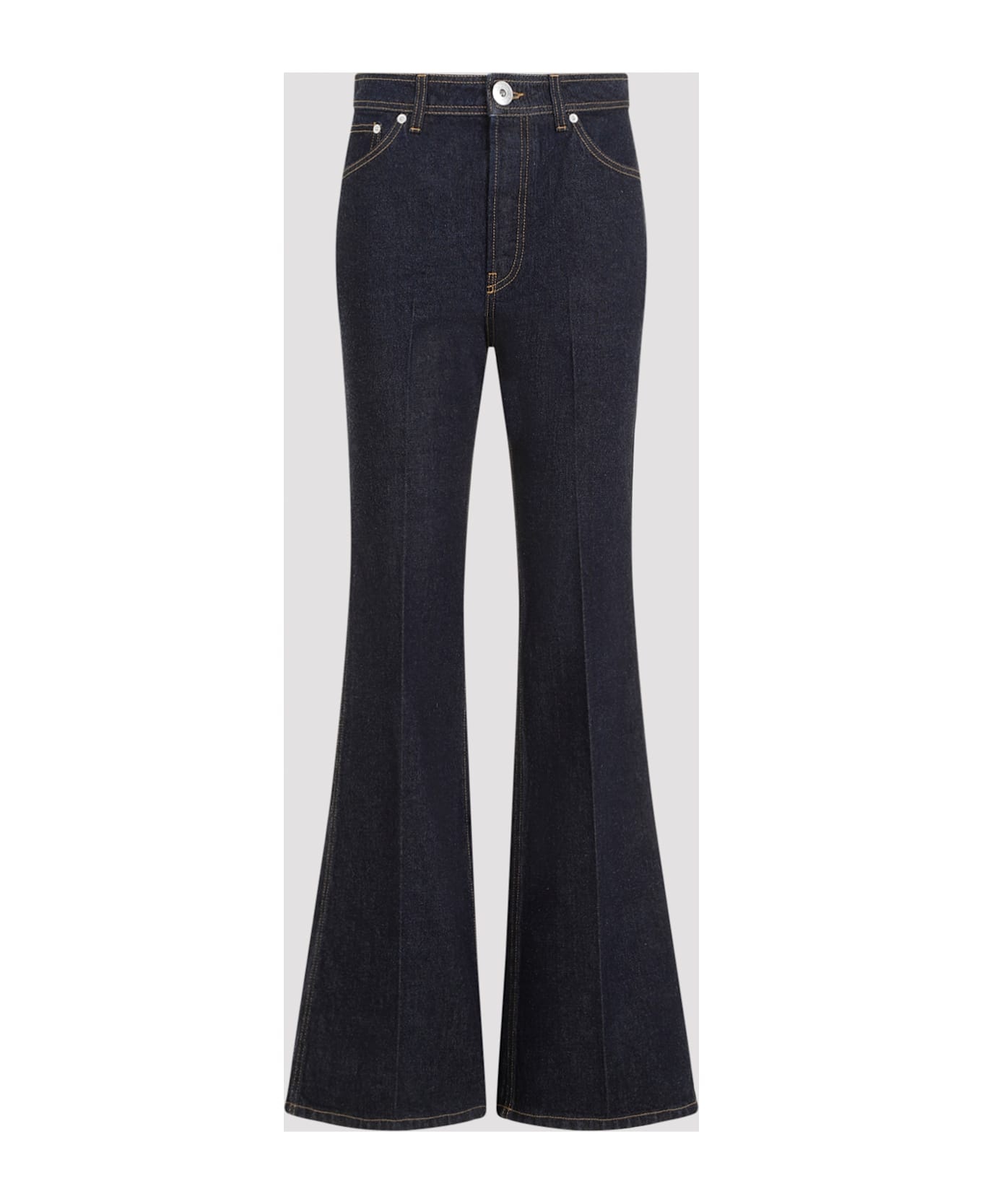 Wide Leg Denim Trousers - 3