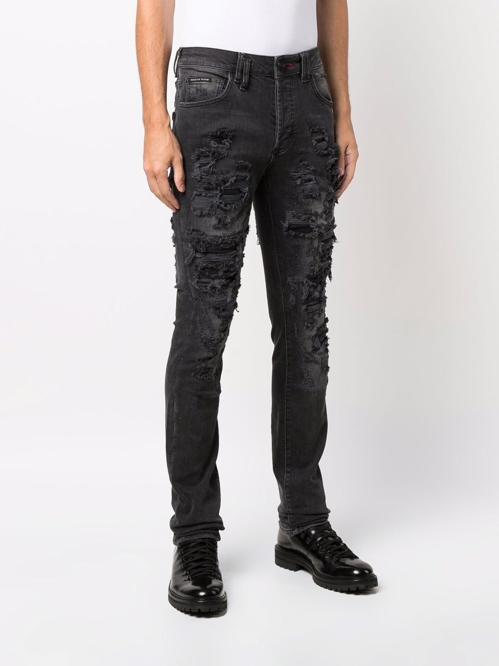 Super Straight Cut logo-embroidered jeans - 3