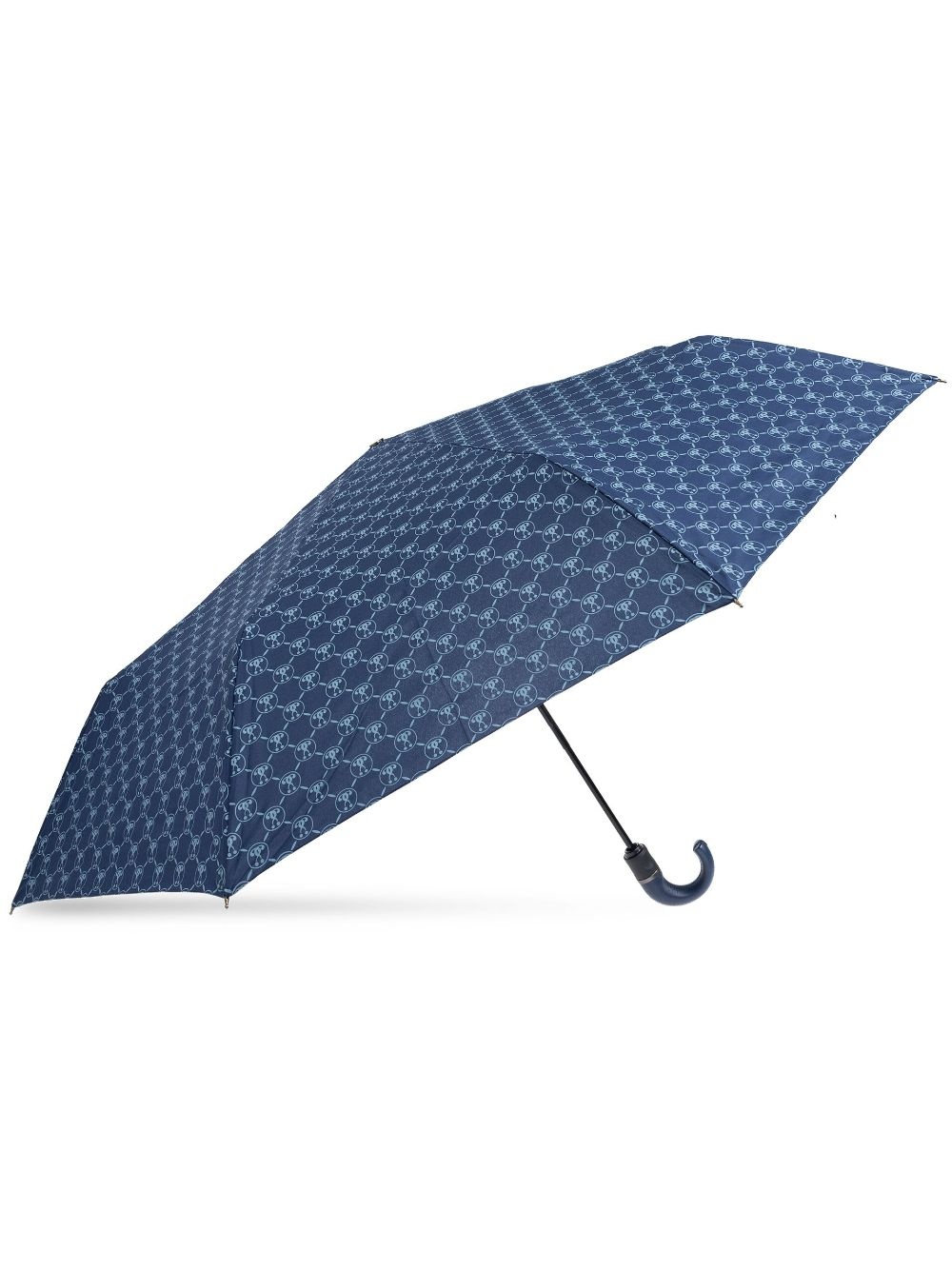 monogram-print crook-handle umbrella - 1