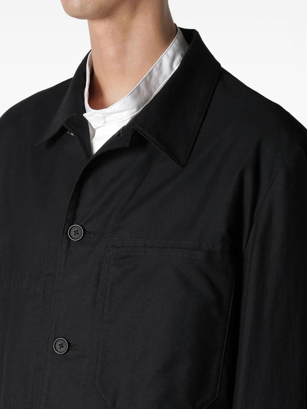 button-down shirt jacket - 5