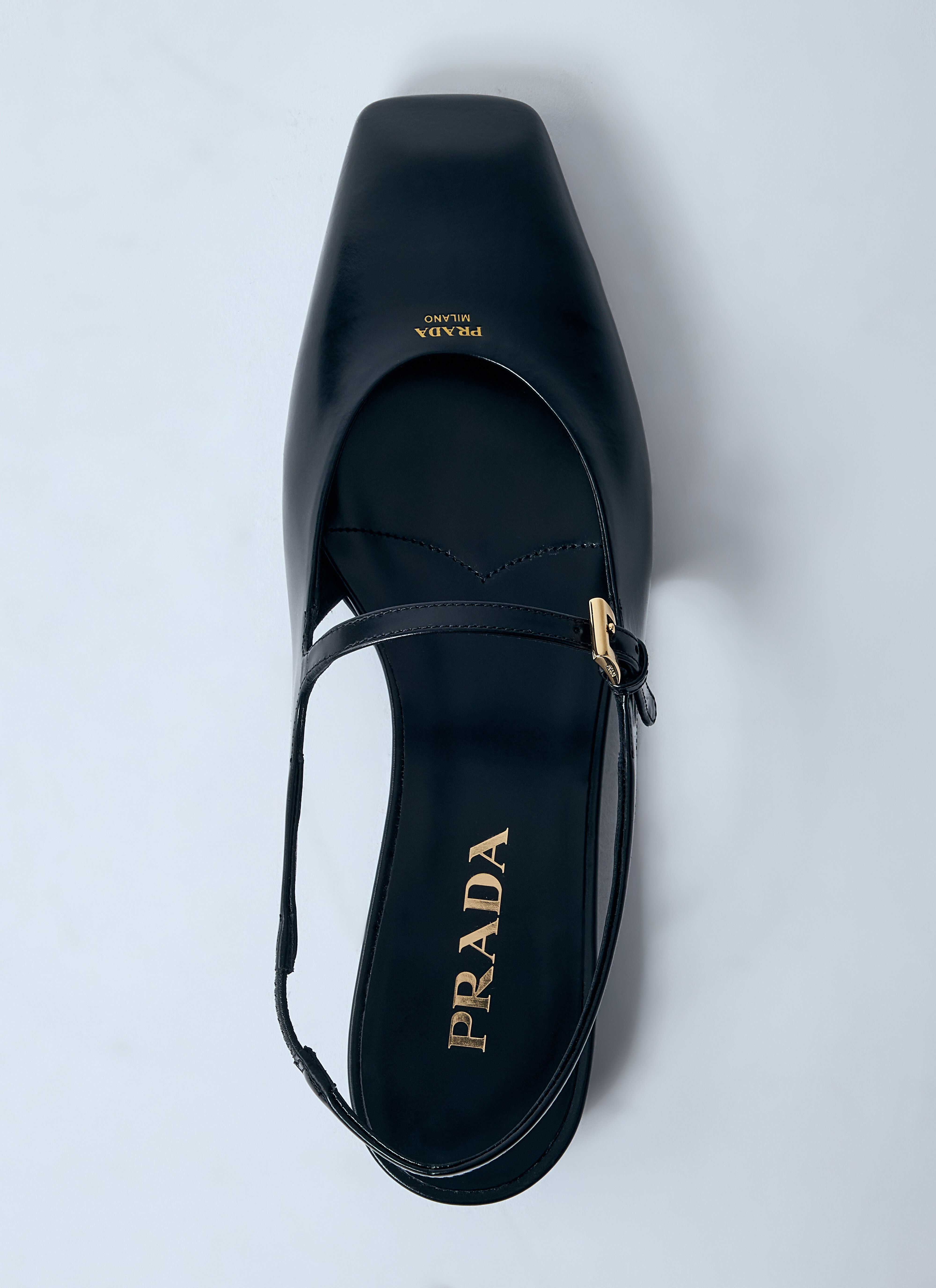 Prada Leather Slingback Ballerina Pumps | lncc | REVERSIBLE