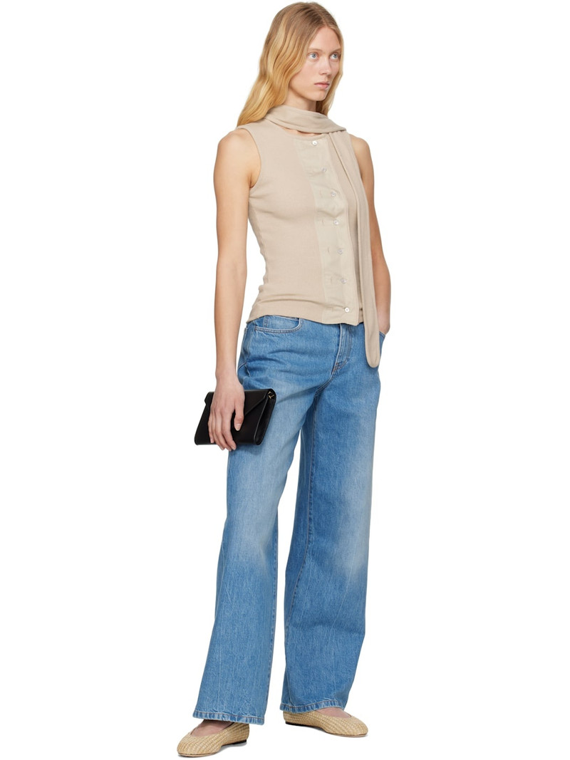 Lanvin Beige Raffia Ballerina Flats outlook