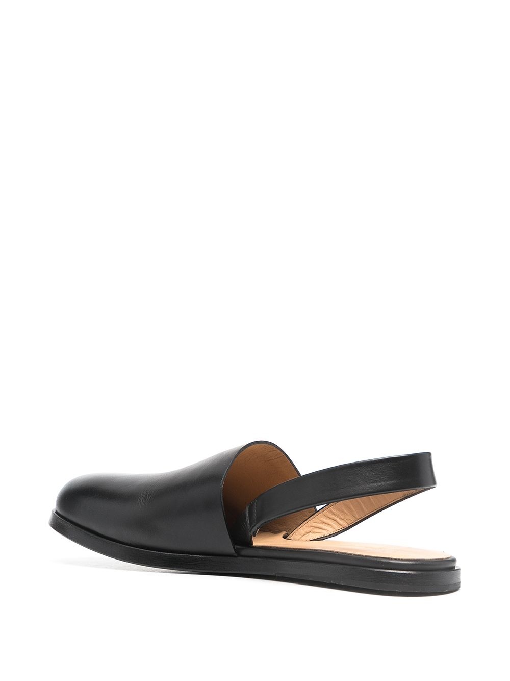 slip-on leather sandals - 3