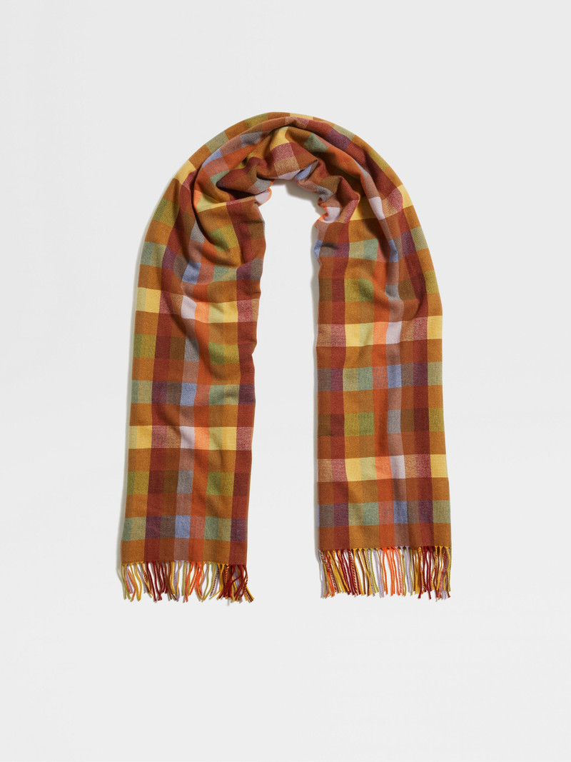 ZEGNA X THE ELDER STATESMAN PURE CASHMERE SCARF 1