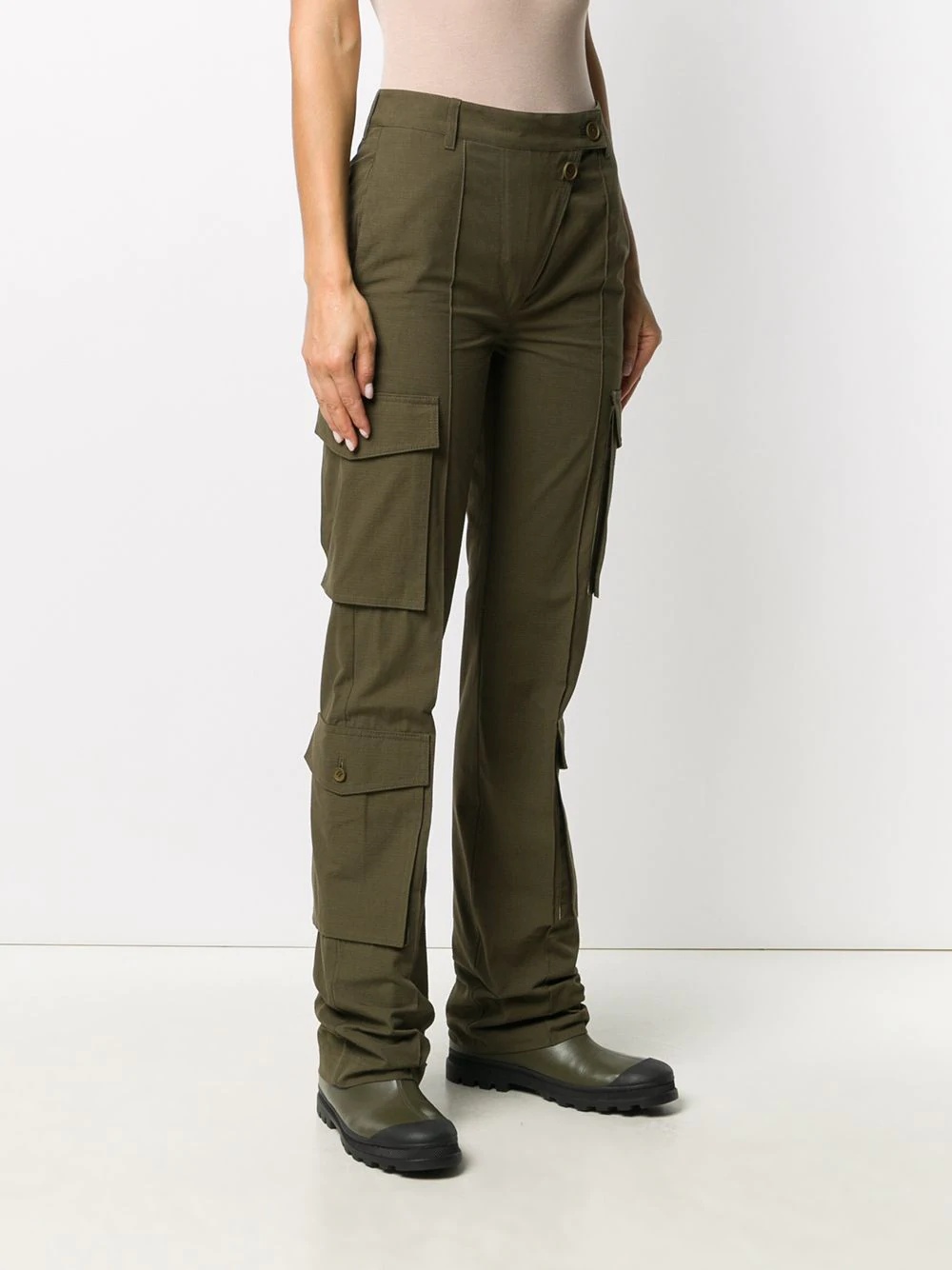 utilitarian straight-leg trousers - 3