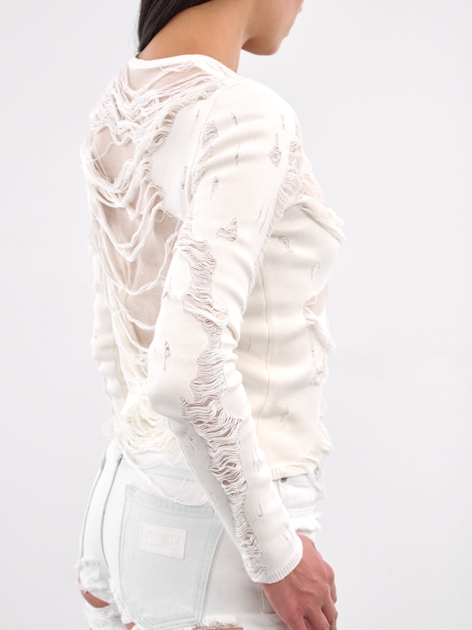 Distressed Knit Top - 5
