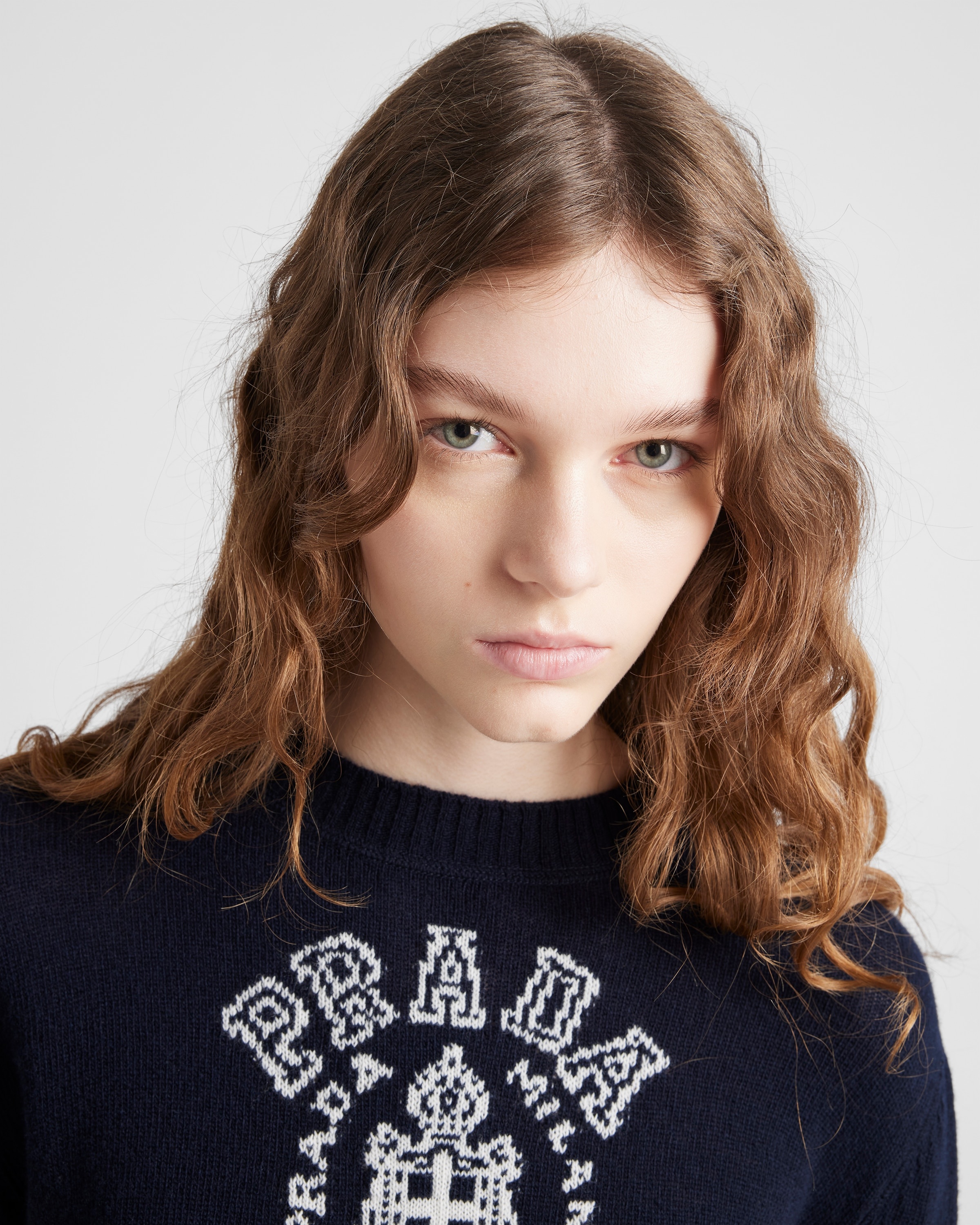 Wool and cashmere intarsia sweater - 6