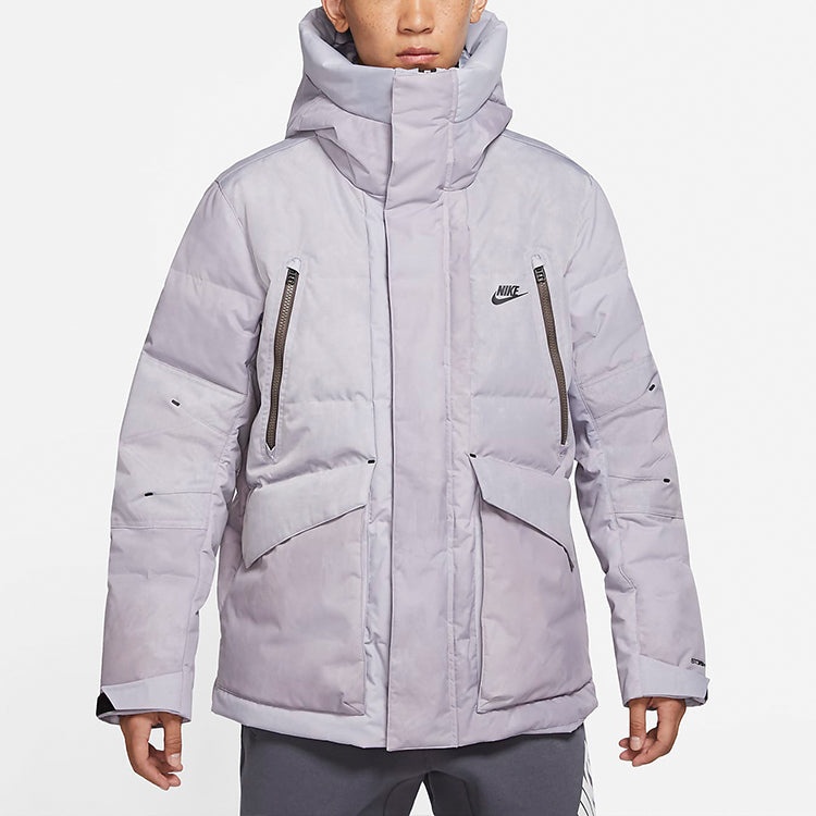 Nike Sportswear Storm-FIT City Series Hooded Down Jacket 'Grey Lilac' DD8288-521 - 4