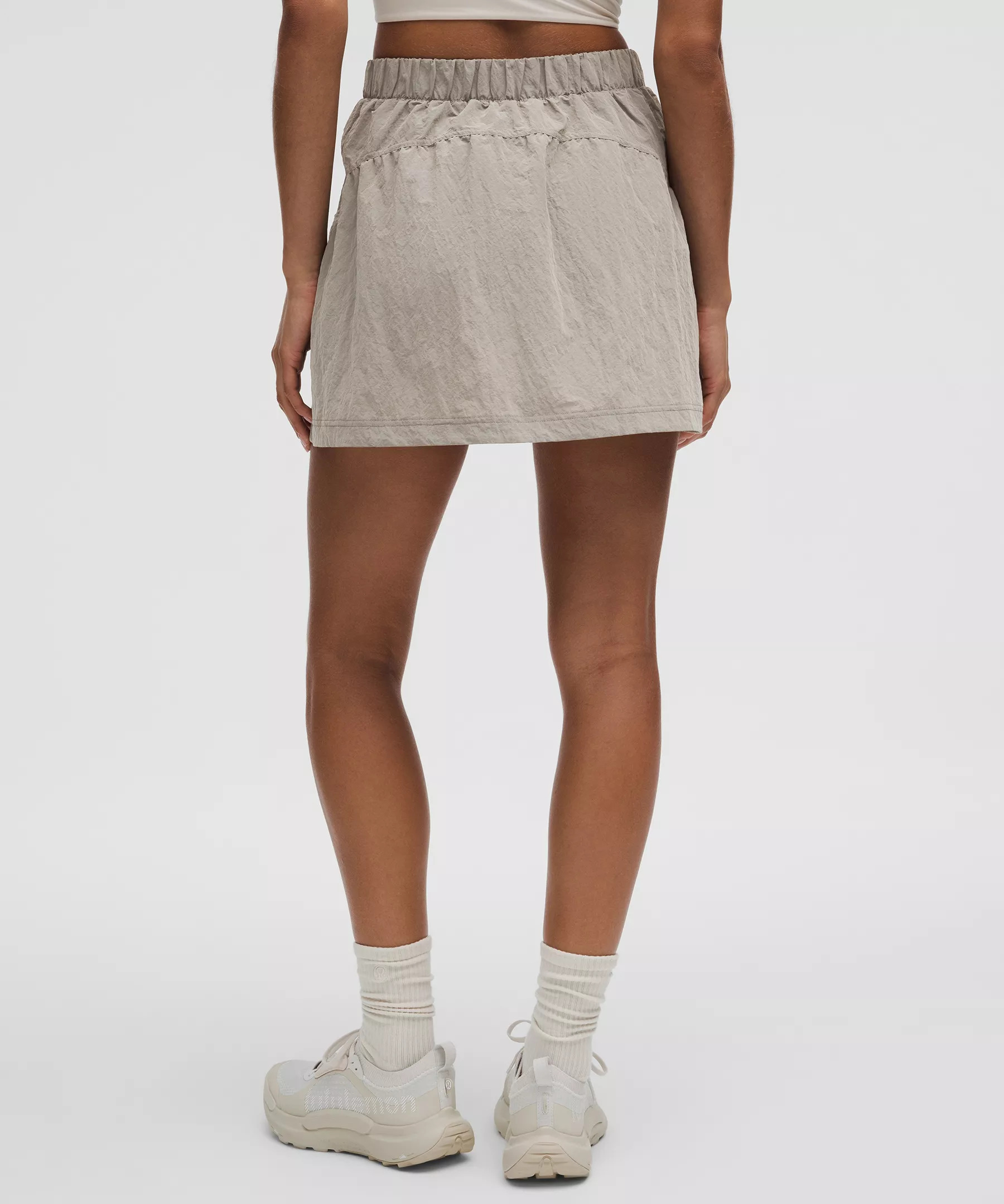 Crinkle Nylon High-Rise Mini Skirt - 3