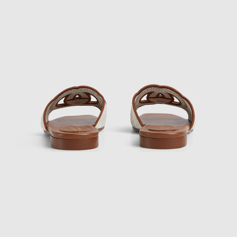 GUCCI Women's Interlocking G slide sandal outlook