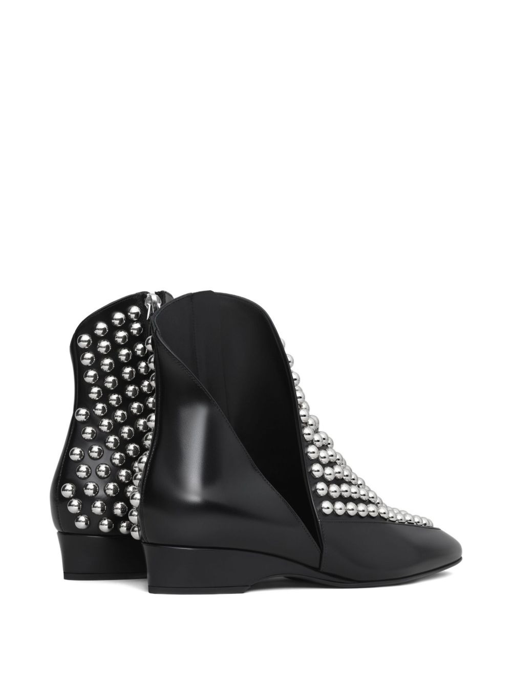 30mm side-zip studded boots - 3