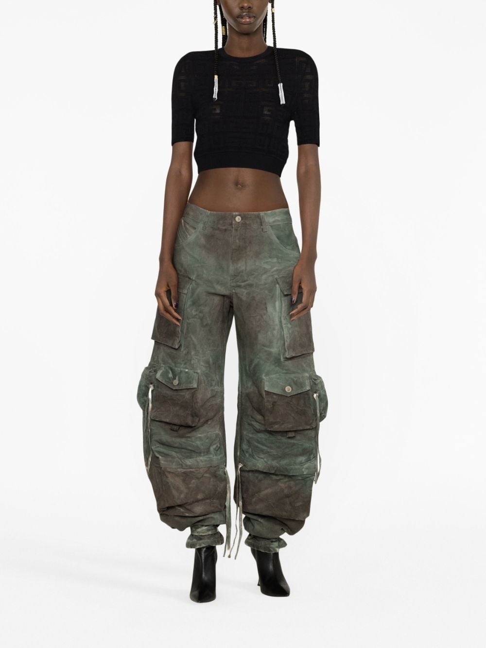 camouflage cargo jeans - 2
