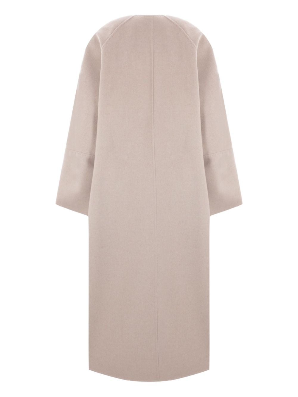 cashmere patch-pocket coat - 2