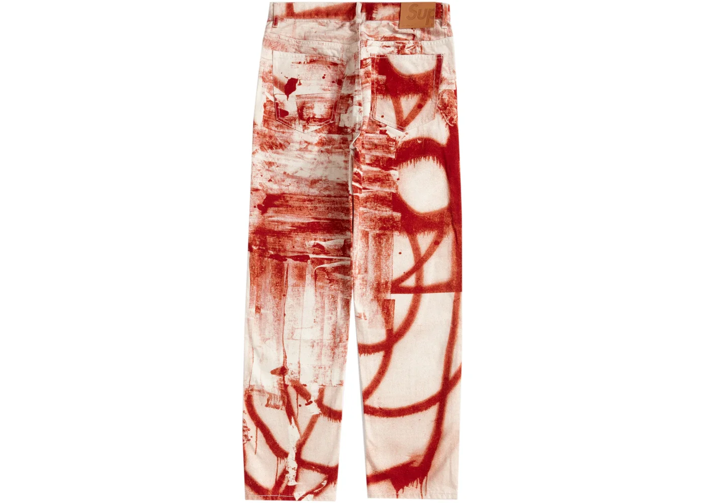 Supreme Christopher Wool Regular Jean Red - 1