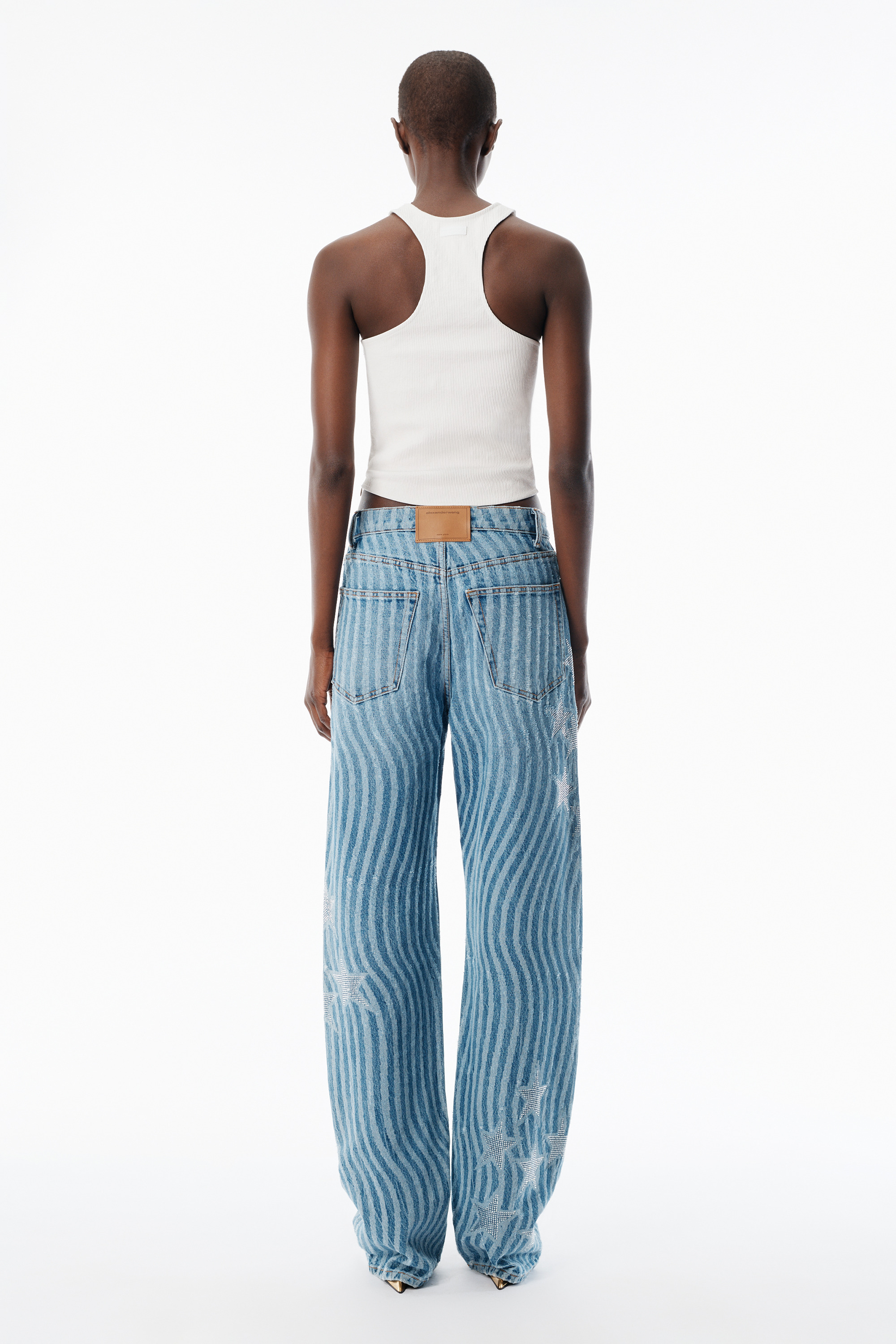 Vintage Medium Indigo Stars & Stripes Float Jean - 4
