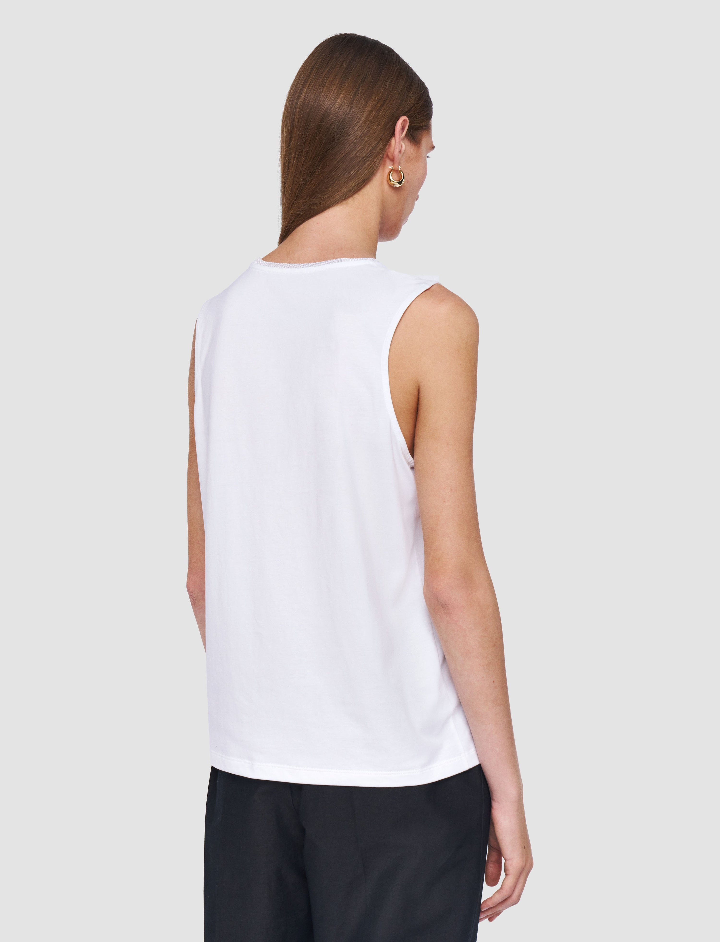 Cotton Silk Jersey Tank Top - 4