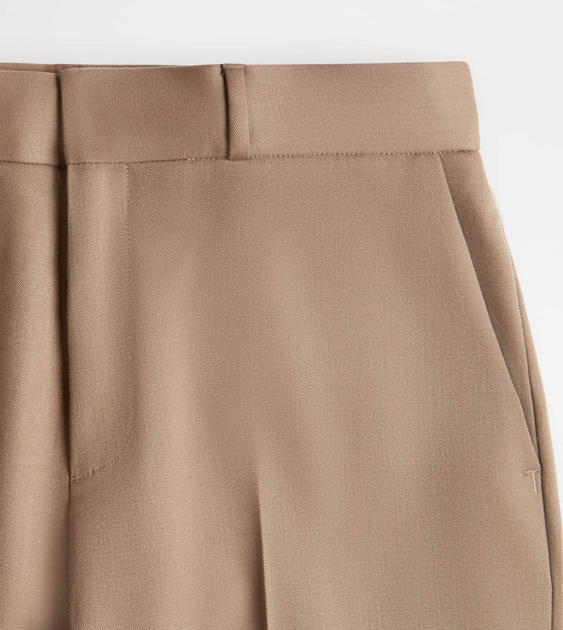 Tod's CLASSIC PANTS IN WOOL - BEIGE outlook