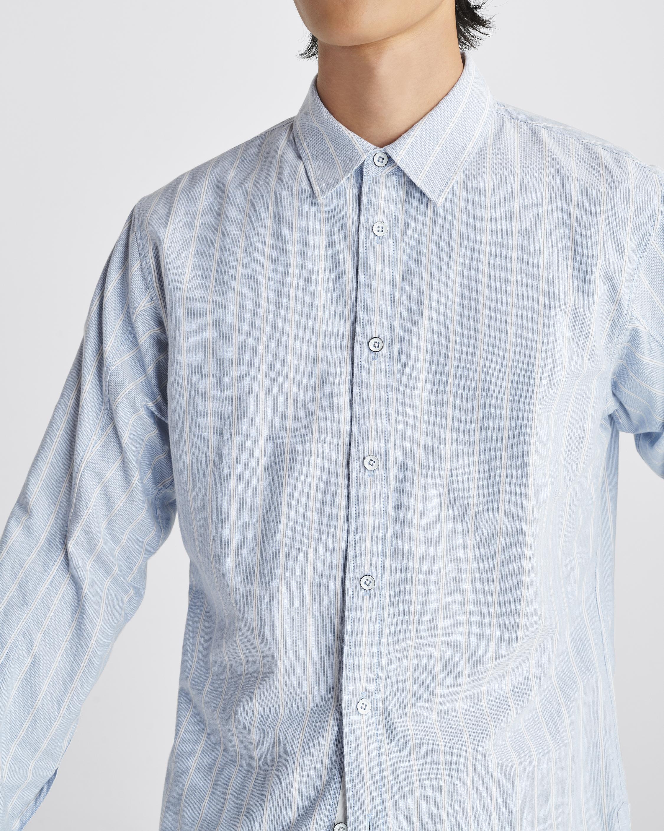 Fit 2 Engineered Cotton Stripe Oxford Shirt
Relaxed Fit Button Down - 6