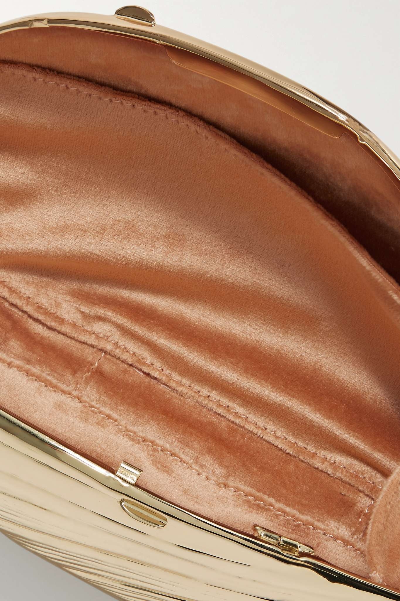 Bridget gold-tone clutch - 6