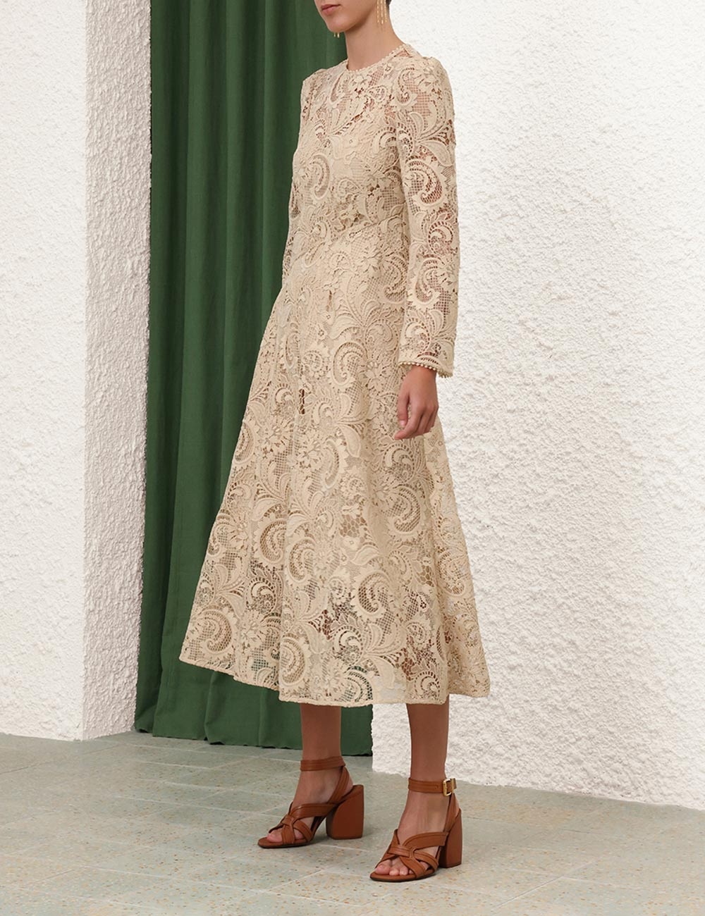 【Zimmermann】WAVERLY クロシェ ミディスカート クリーム Zimmermann】WAVERLY クロシェ ミディスカート クリーム