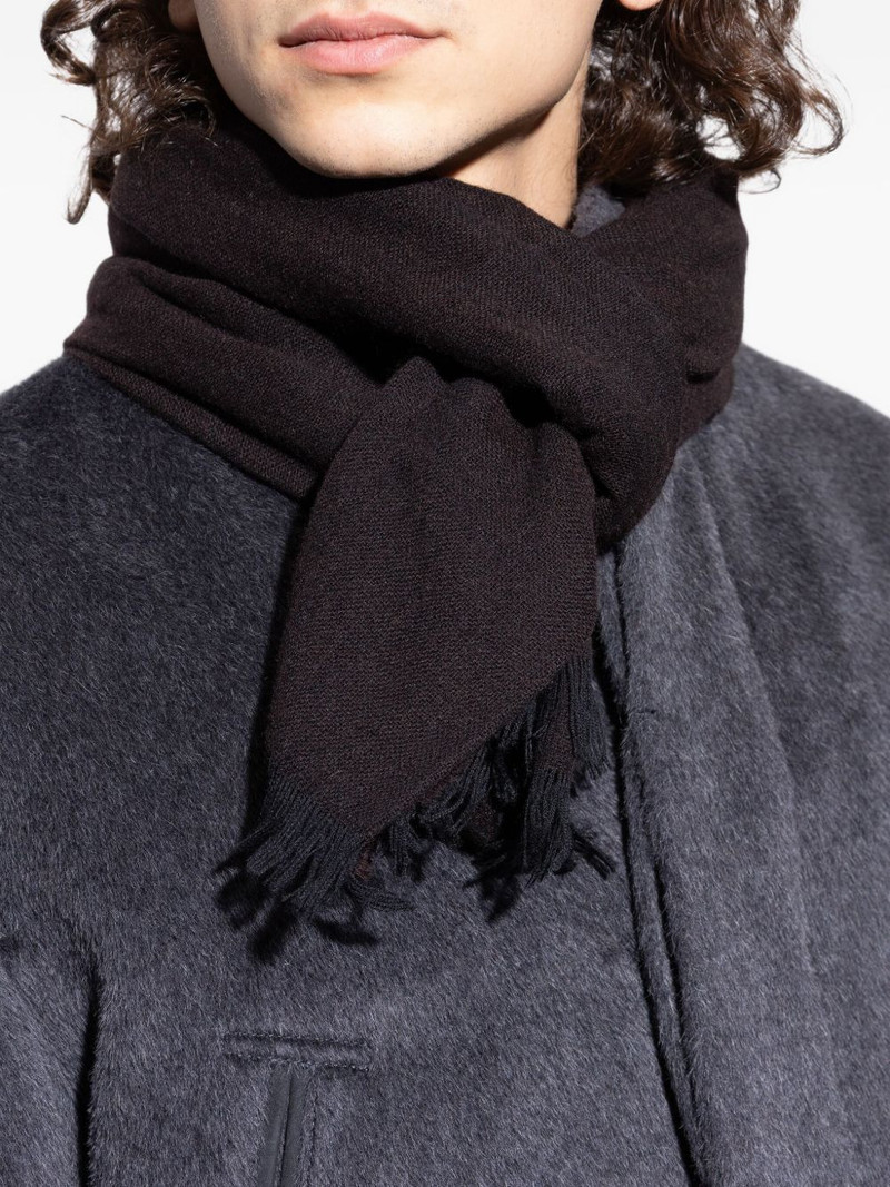 logo-embroidered scarf 4