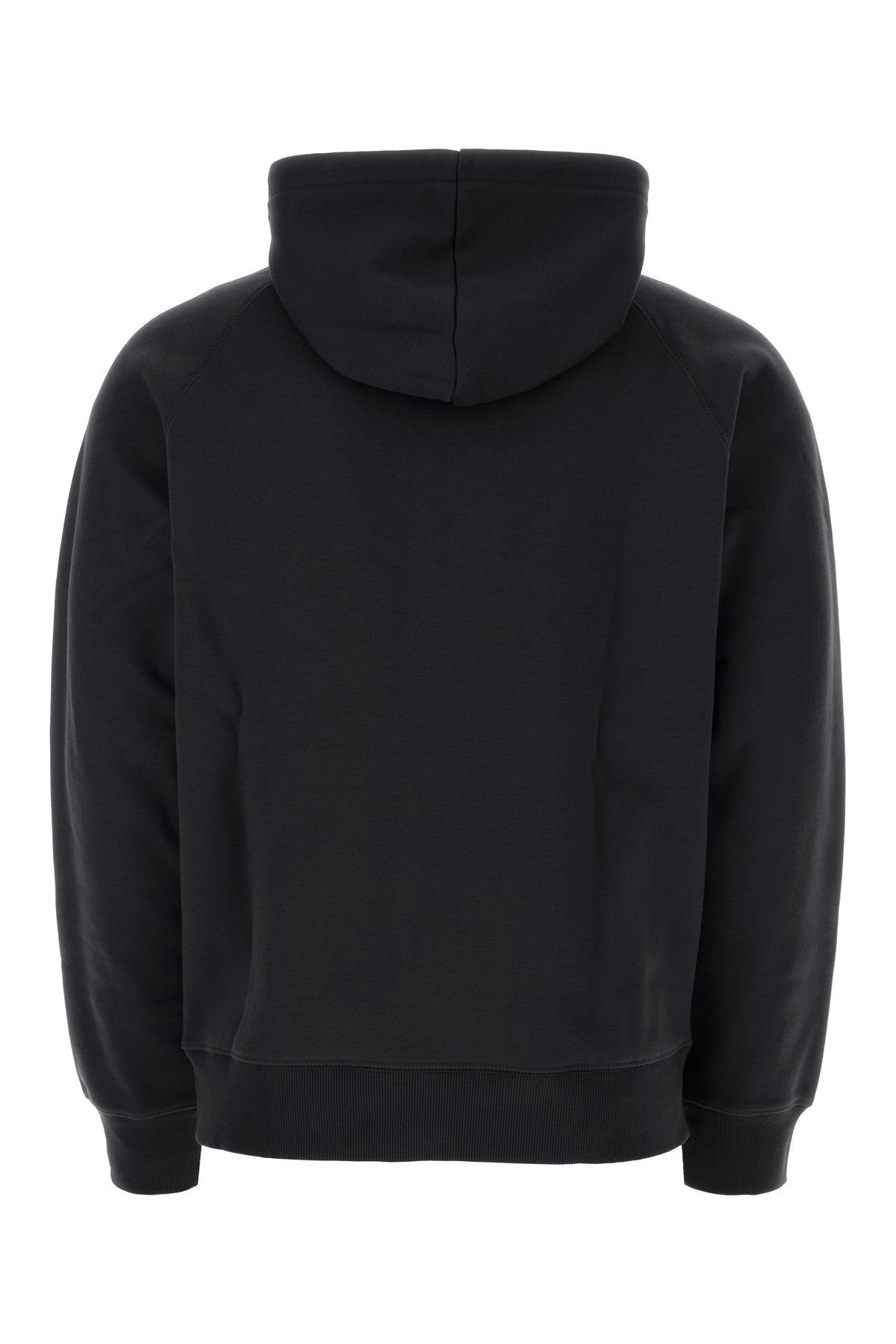 Black cotton blend Hooded Chase Sweat - 2