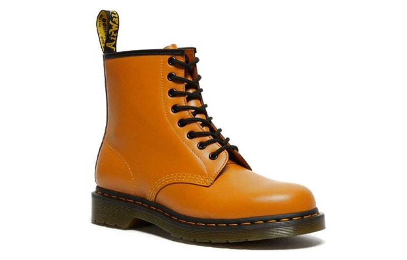 Dr.Martens 1460 Smooth Leather Lace Up Boots 'Orange' 27139804 3