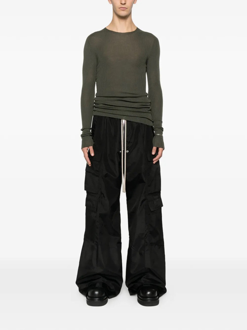 Rick Owens DRKSHDW WOVEN PANTS - DOUBLE CARGO JUMBO BELAS BLACK outlook
