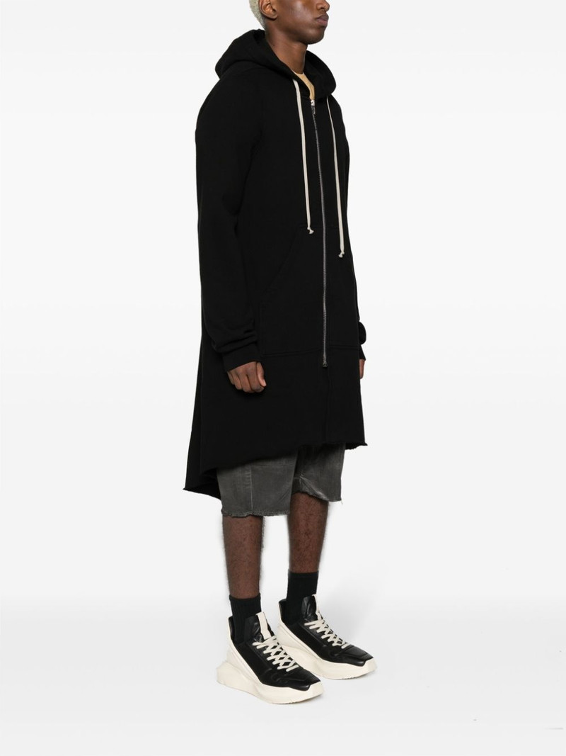 asymmetric 면 zipped hoodie 3