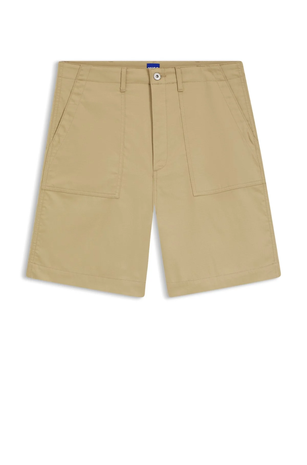 SHORTS IN MERCERISED COTTON CANVAS - 1