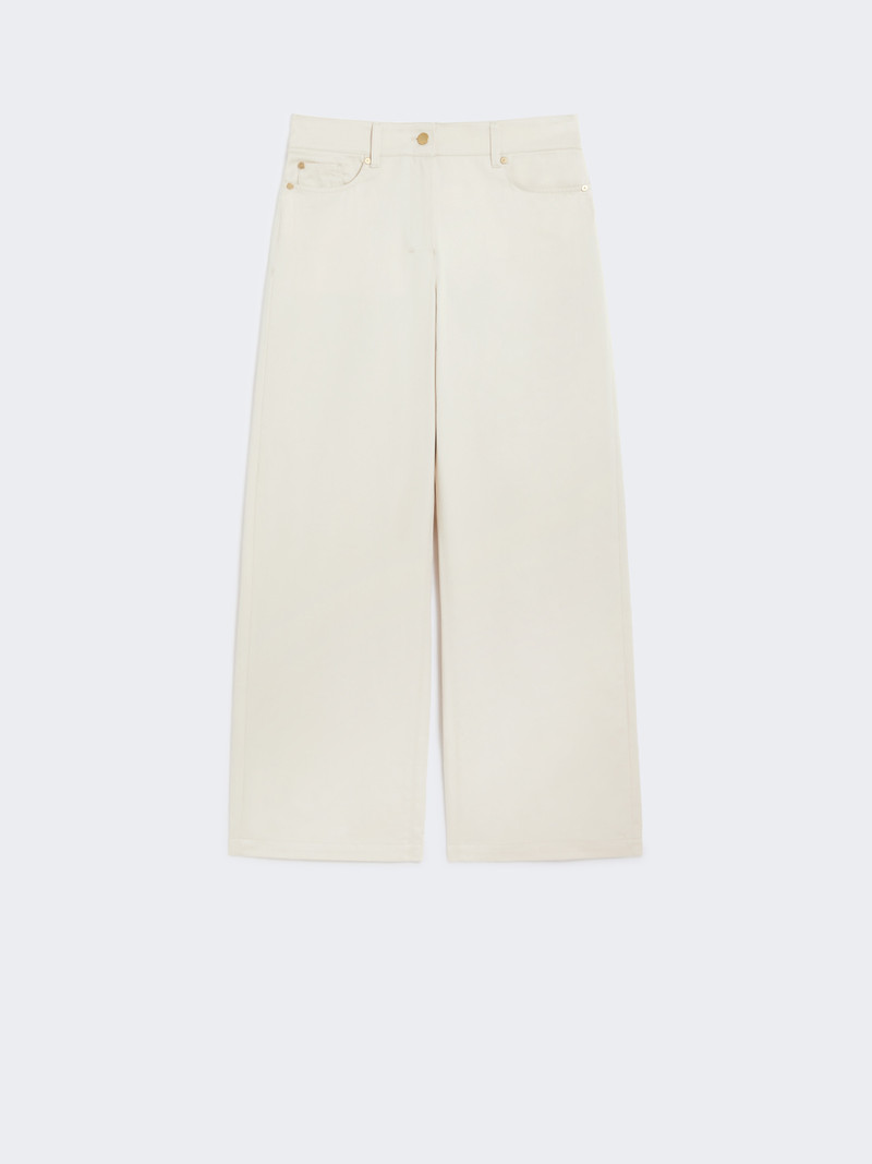 VALERIA Cotton gabardine trousers 1