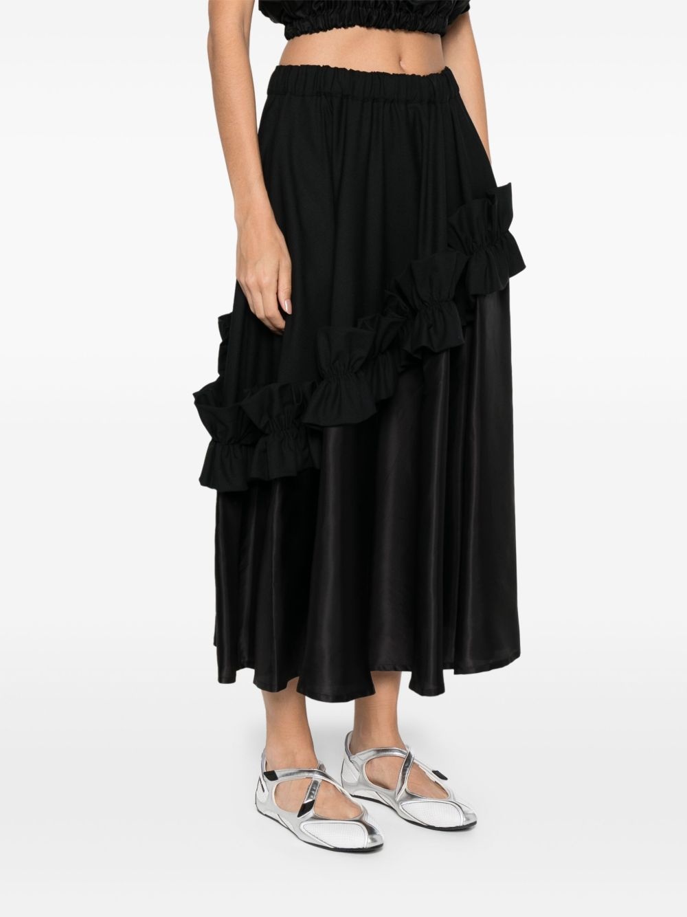 ruffle-detail skirt - 3