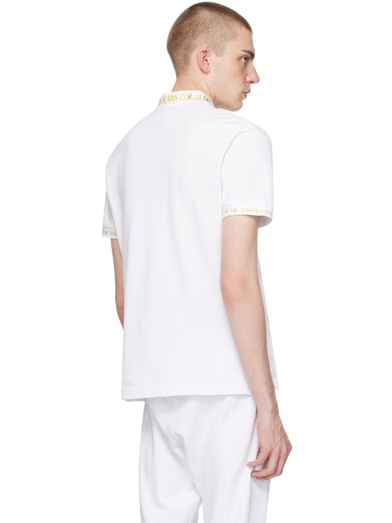 White Print Polo 3
