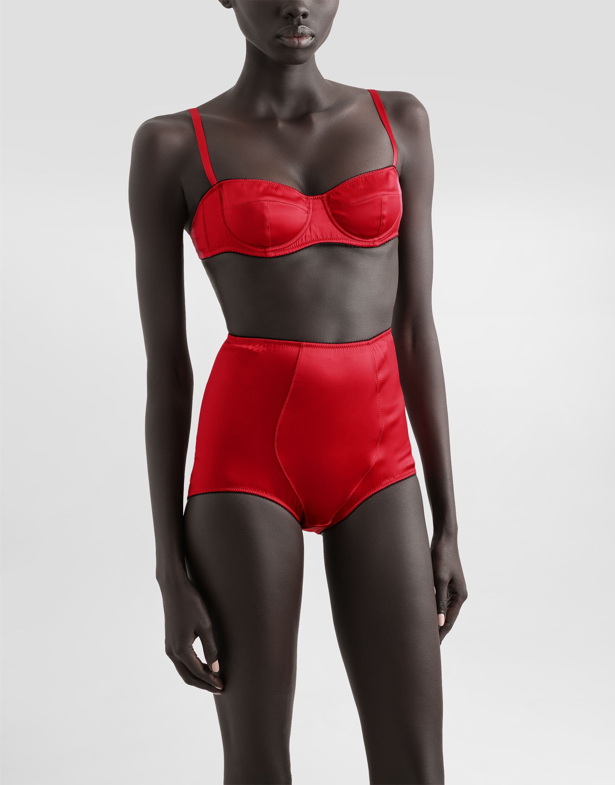 Satin balconette bra - 2