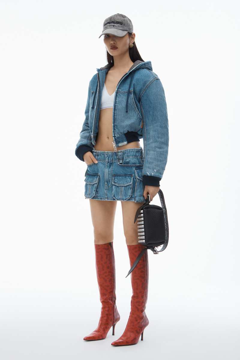 Alexander Wang Mid-Rise Cargo Pocket Miniskirt outlook