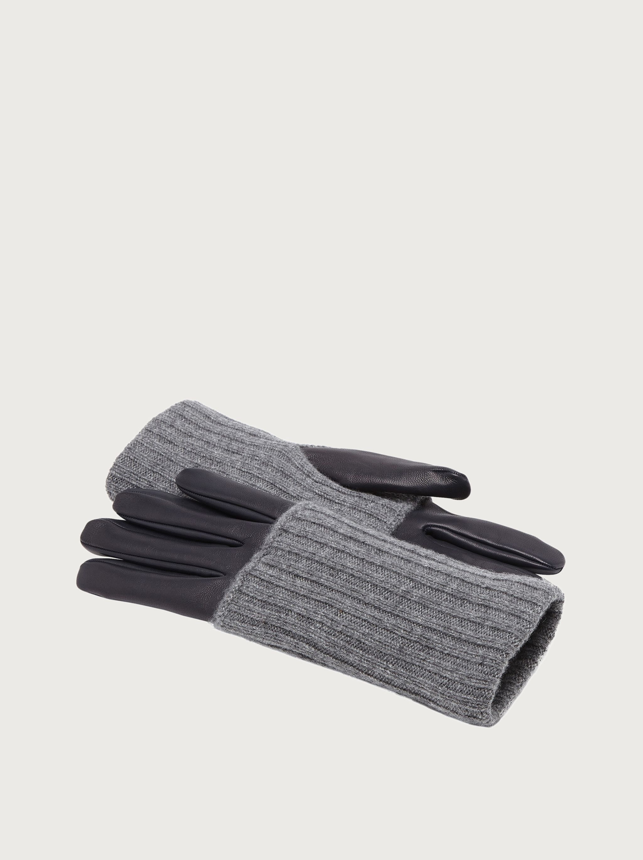 Cashmere and leather gloves - 3