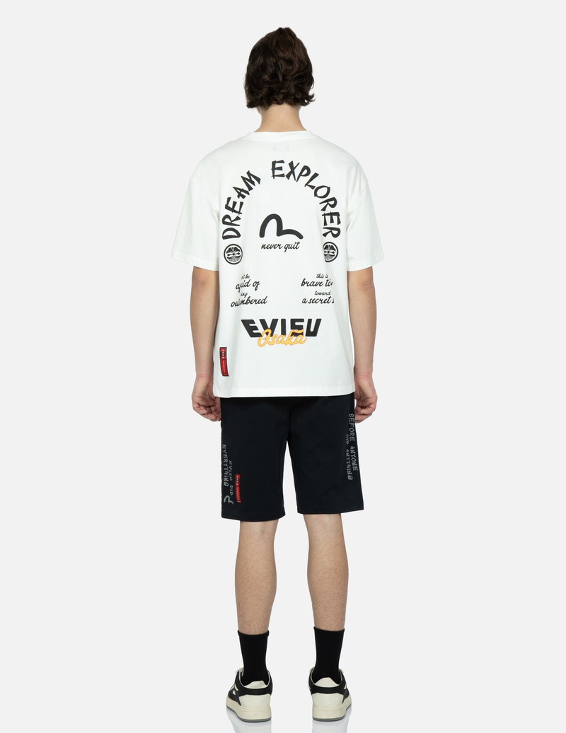 EVISU EAGLE EMBROIDERY SWEAT SHORTS outlook