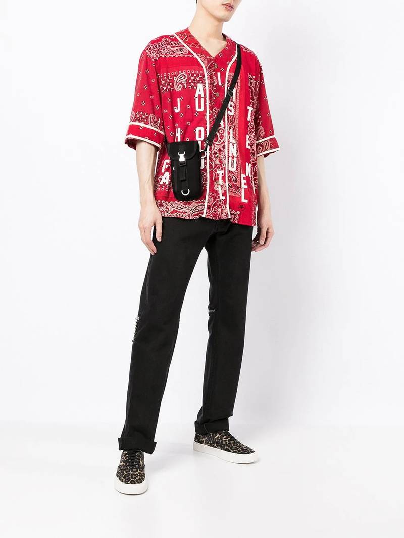 Readymade bandana-print cotton shirt outlook