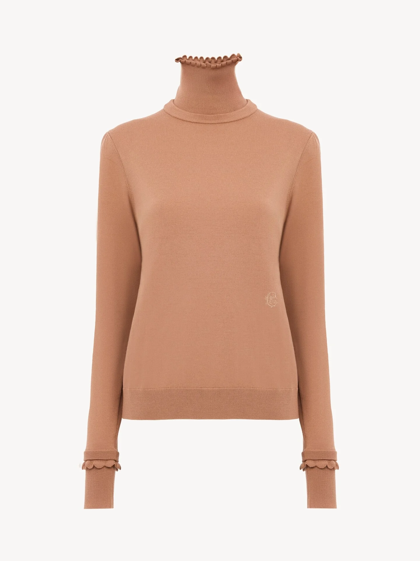 TURTLENECK SWEATER IN A MERINO WOOL KNIT - 1