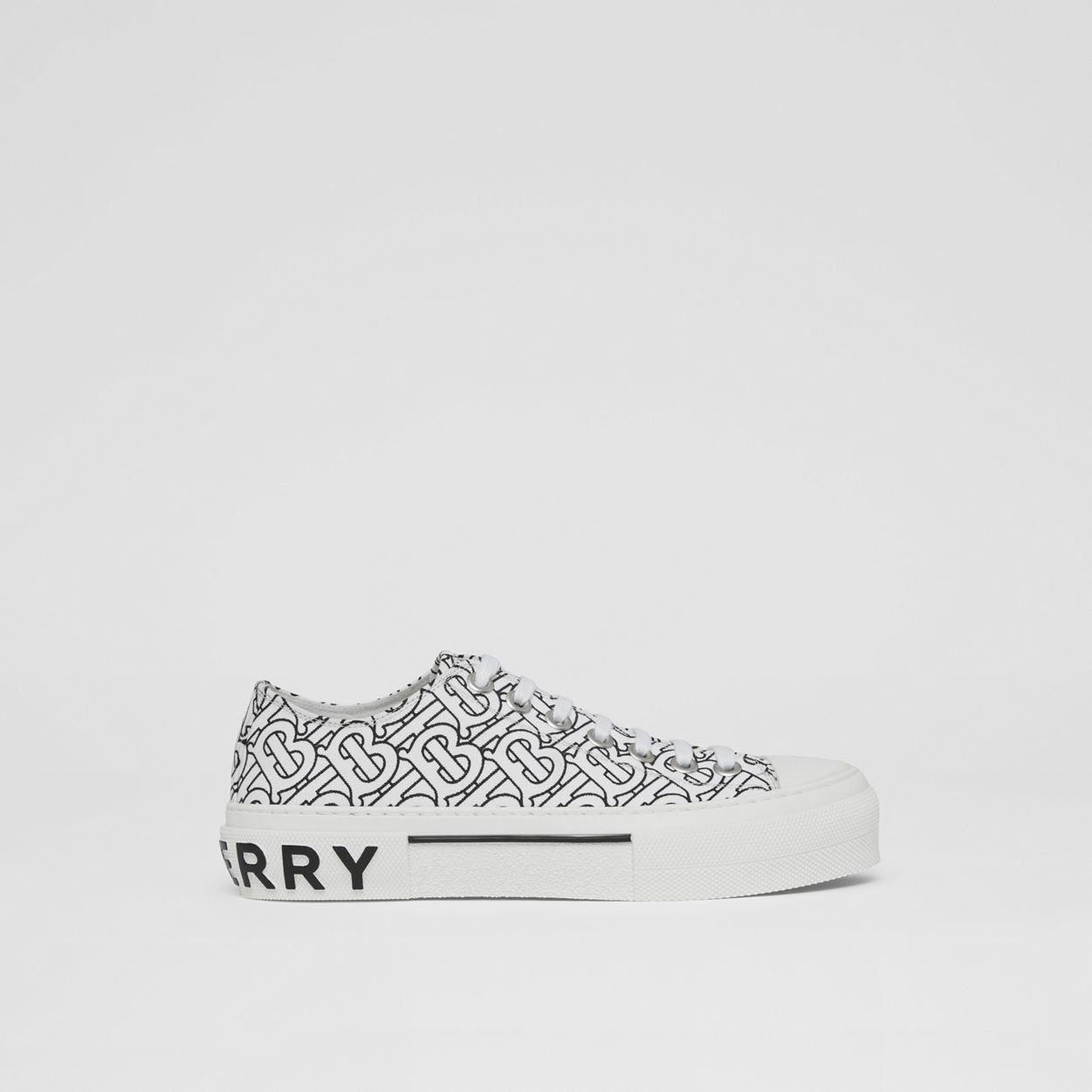 Monogram Print Cotton Sneakers – Online Exclusive - 1