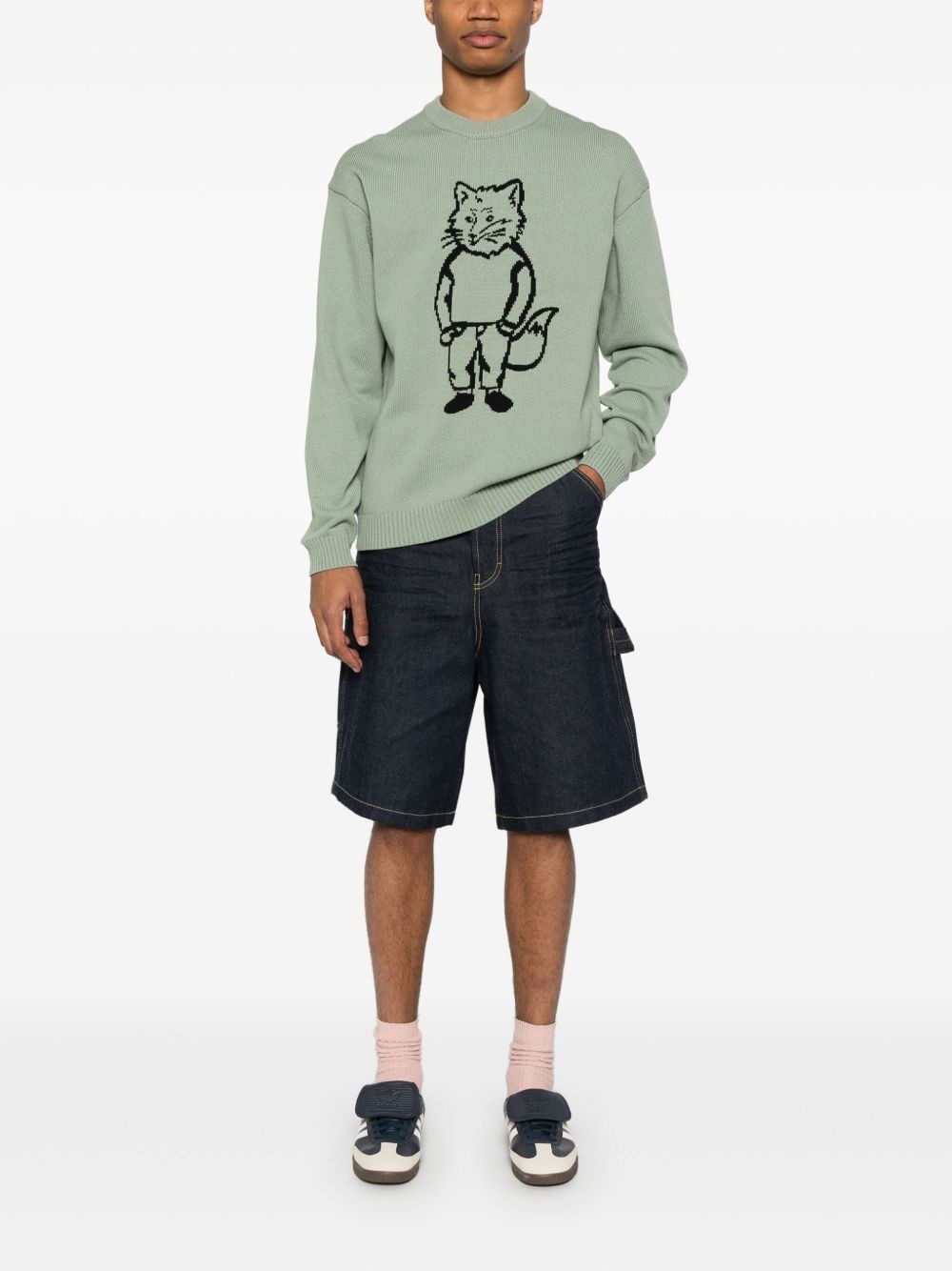 Dressed Fox-intarsia sweater - 2
