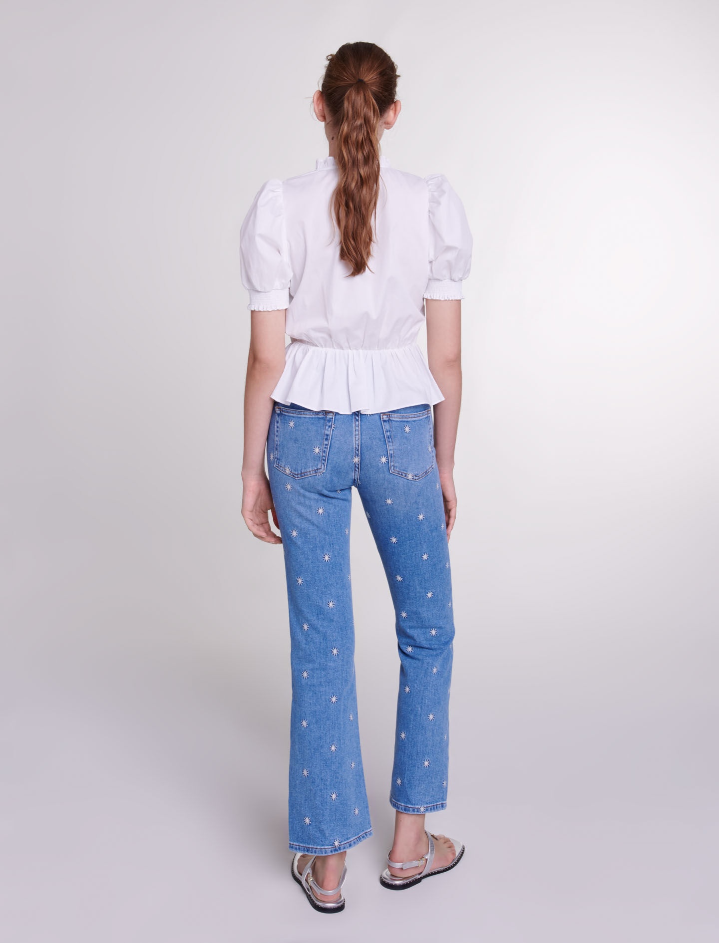 Embroidered jeans - 4