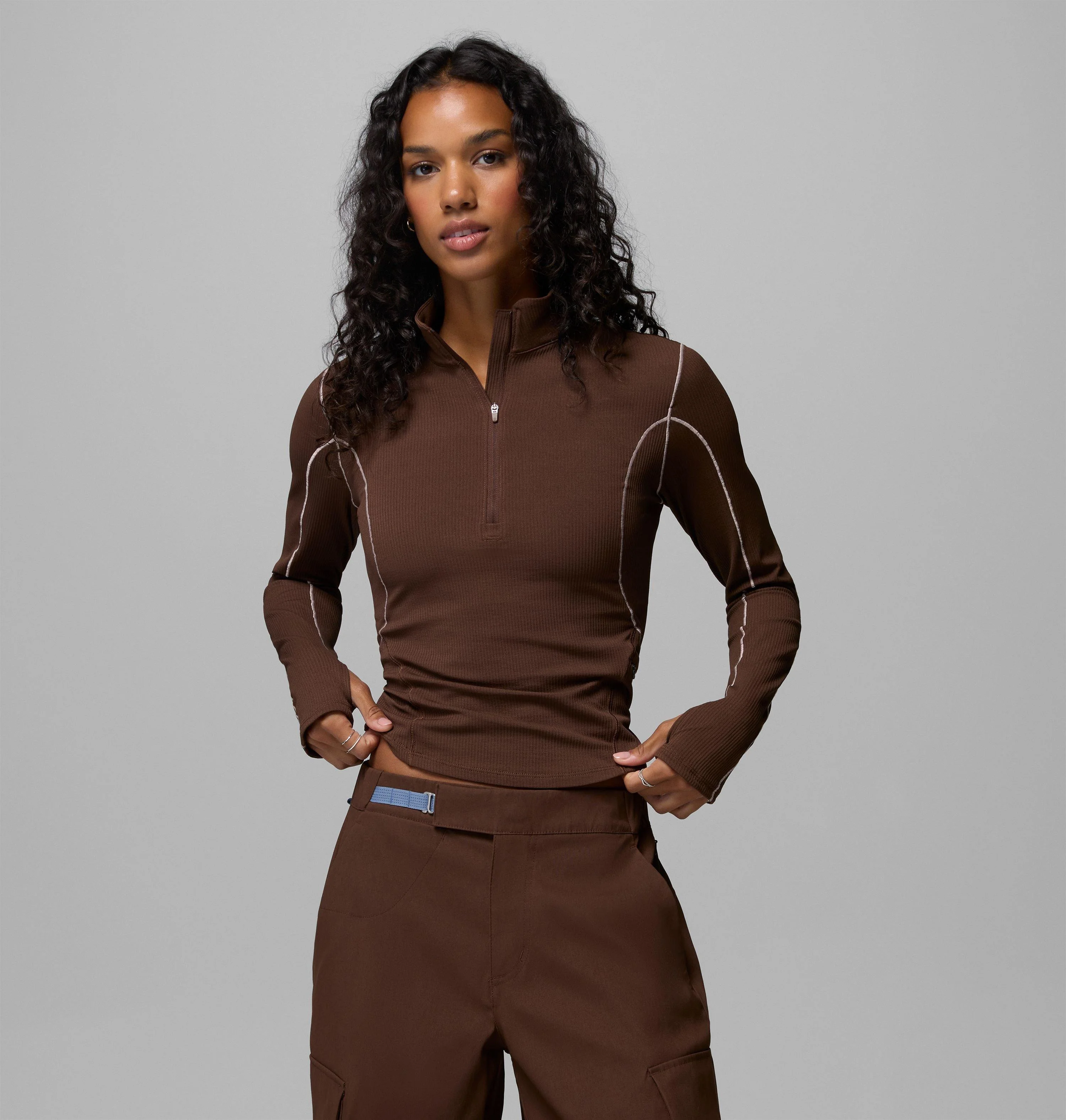 Women's Stonefall Cliff Half Zip Shirt - 1