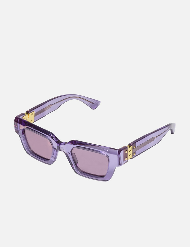 Bottega Veneta HINGE ACETATE SQUARE SUNGLASSES outlook
