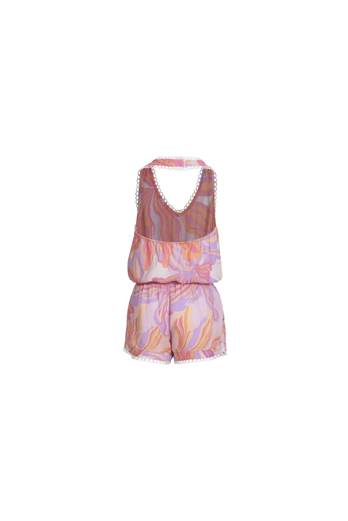 Short Jumpsuit Beth for girls - Pink Seaweed - 2