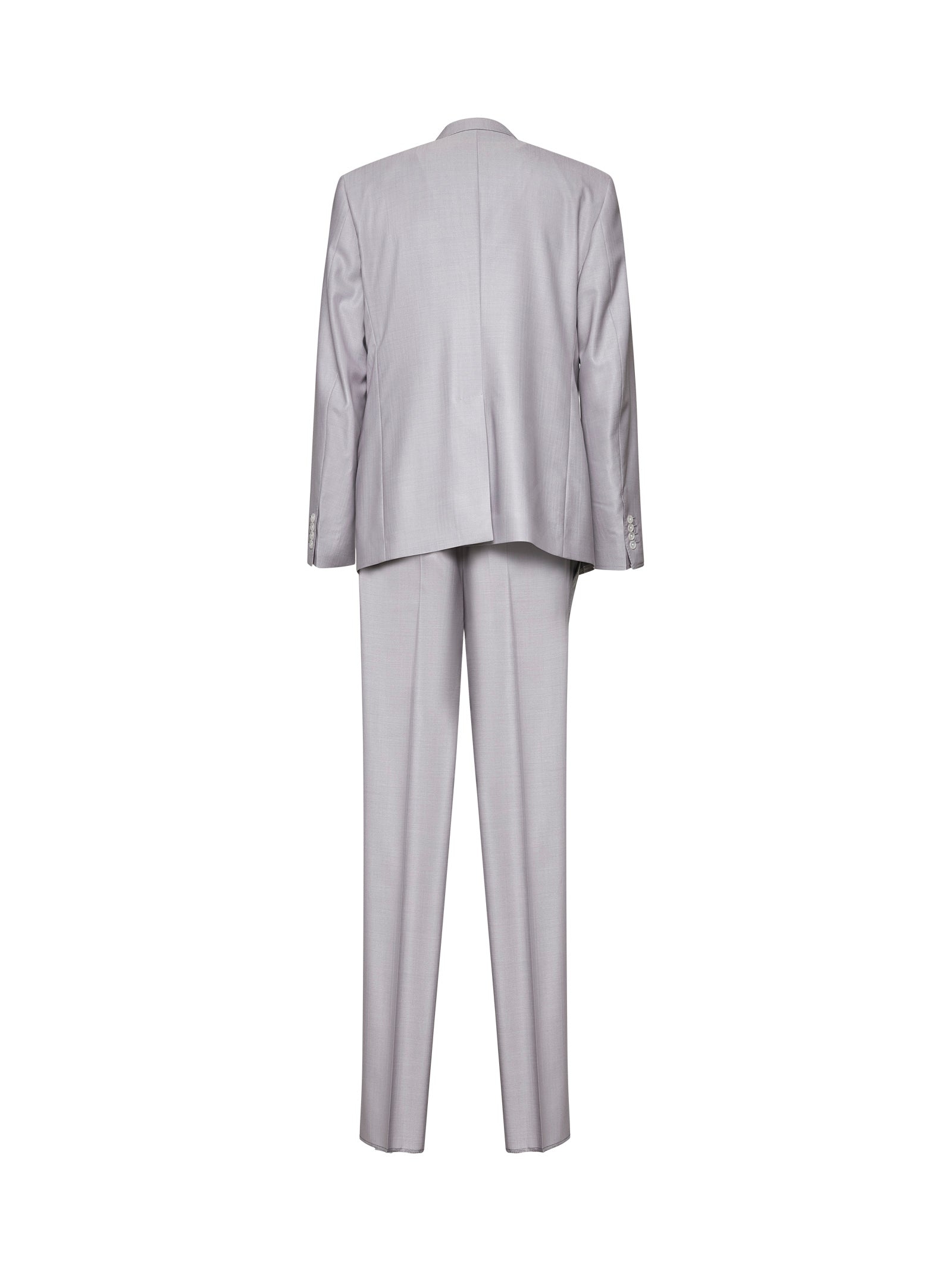 Grey wool and silk tailored suit - 2