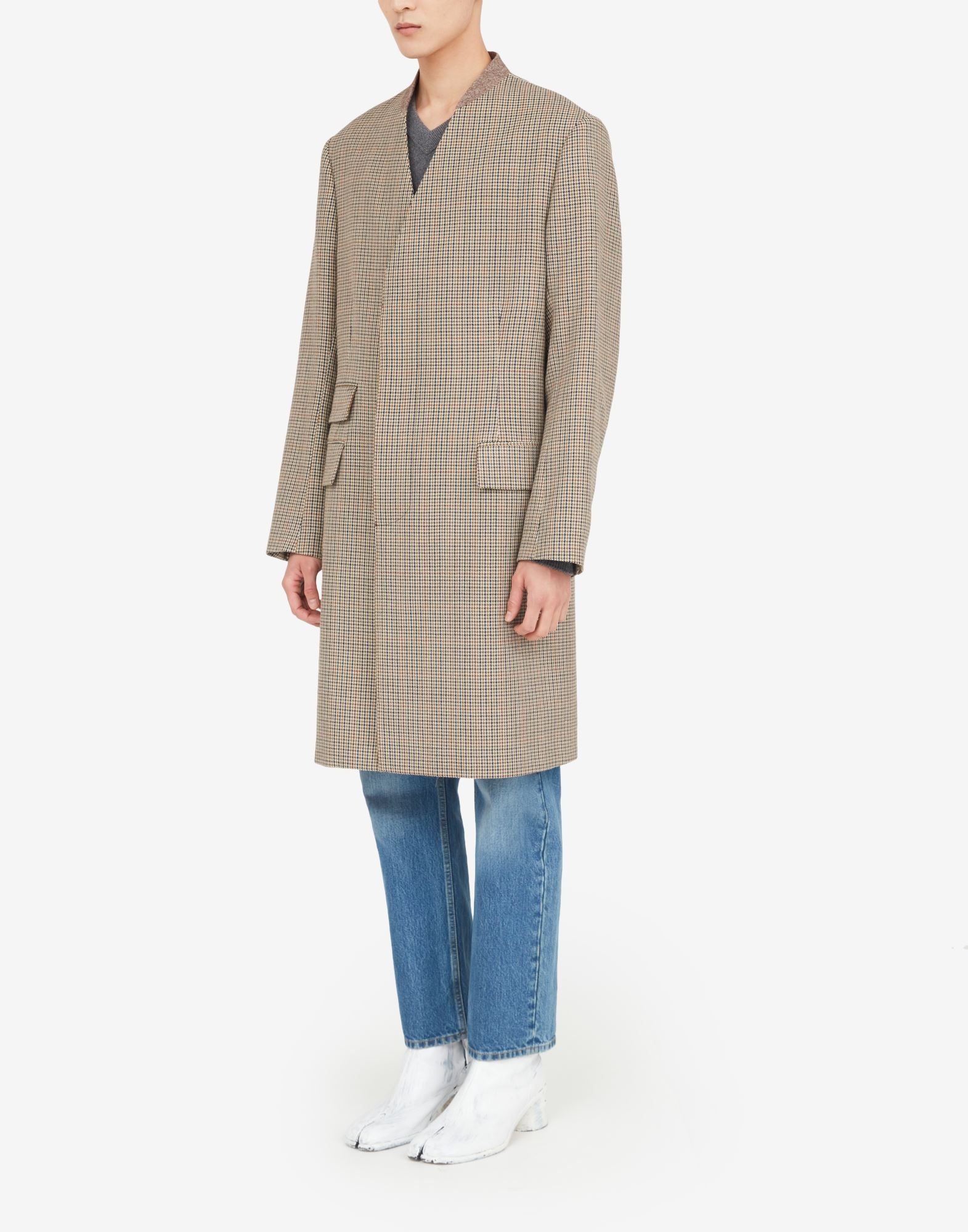 Minimal houndstooth coat - 5