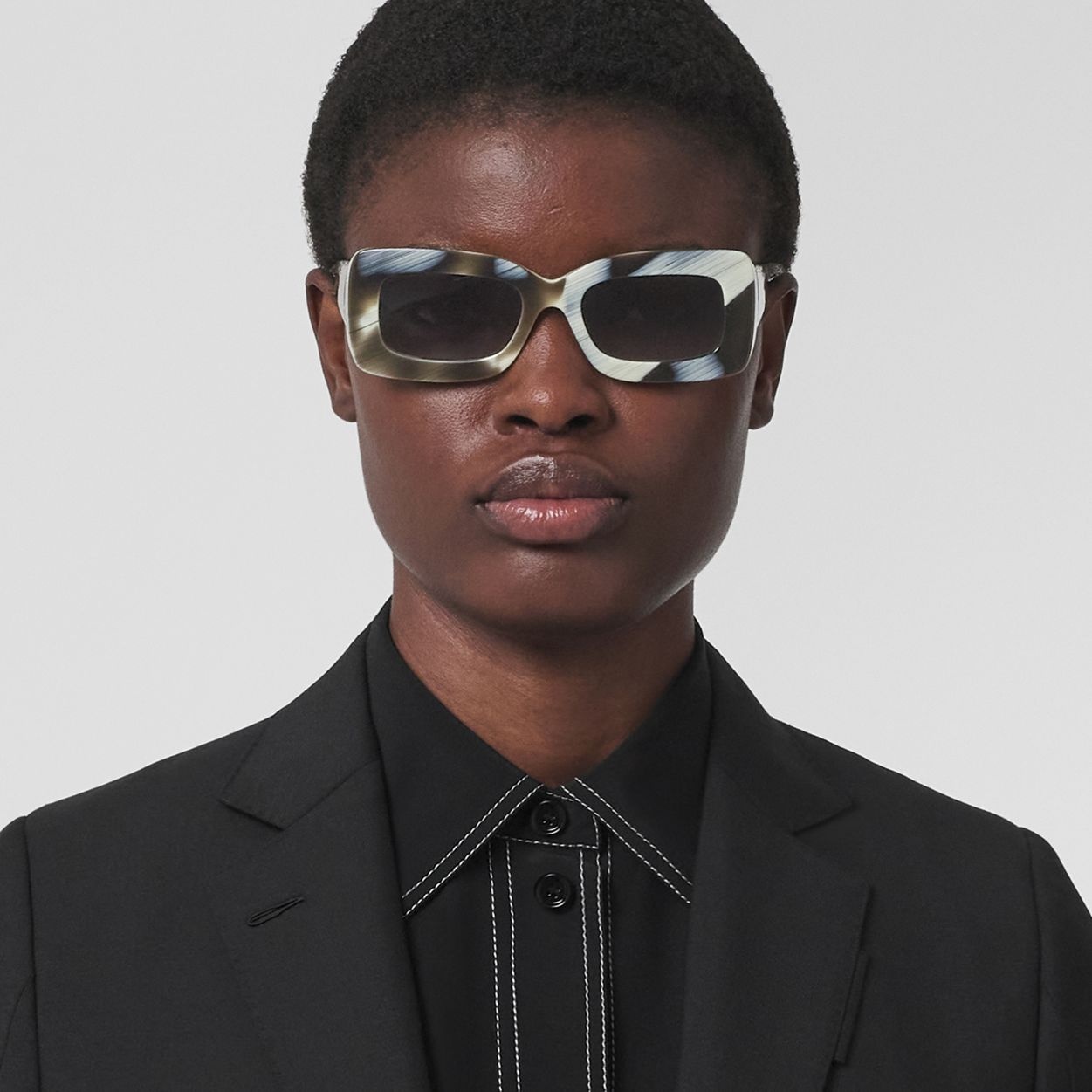 Monogram Motif Rectangular Frame Sunglasses - 3