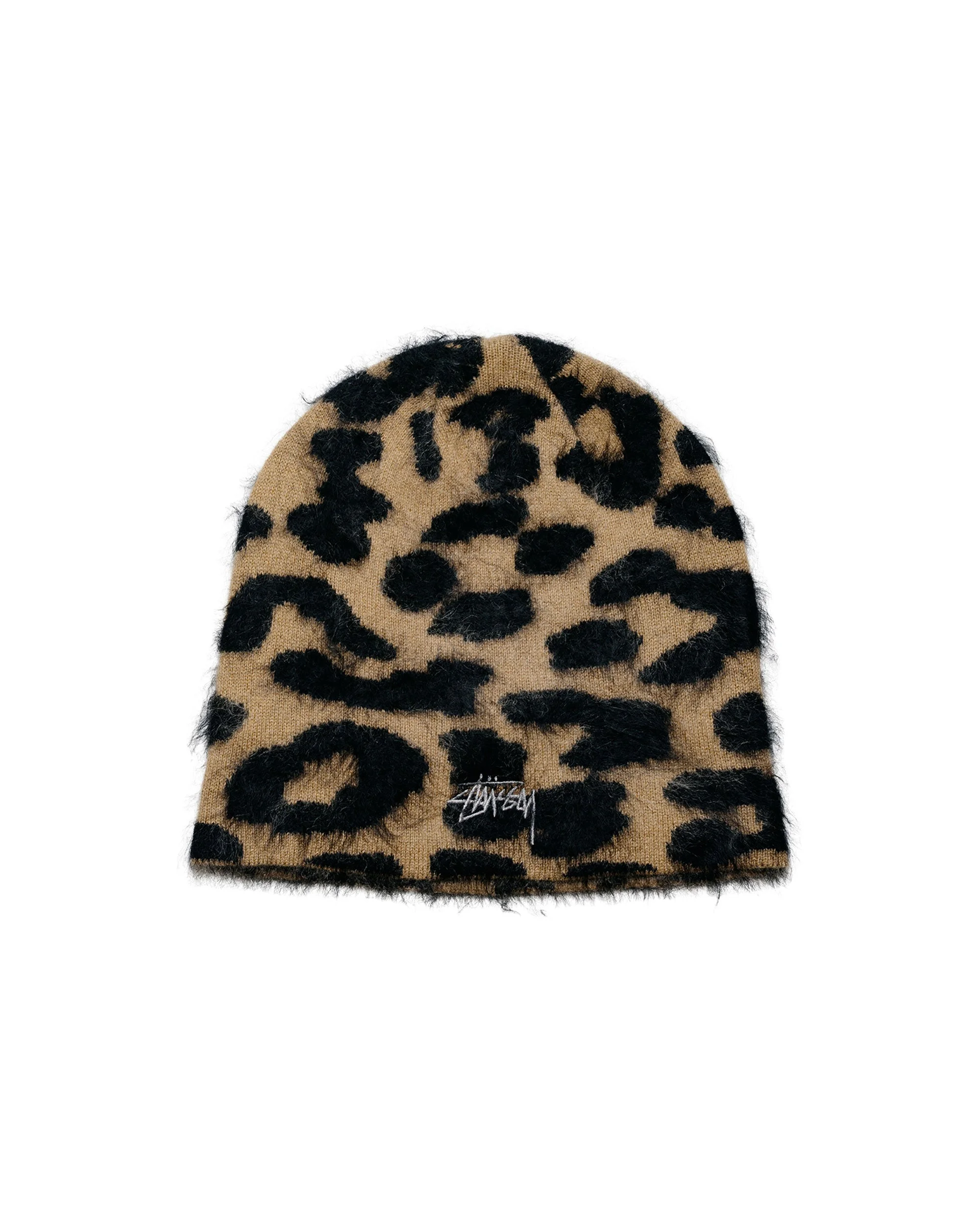 Stüssy Cashmere Leopard Skullcap Caramel - 1
